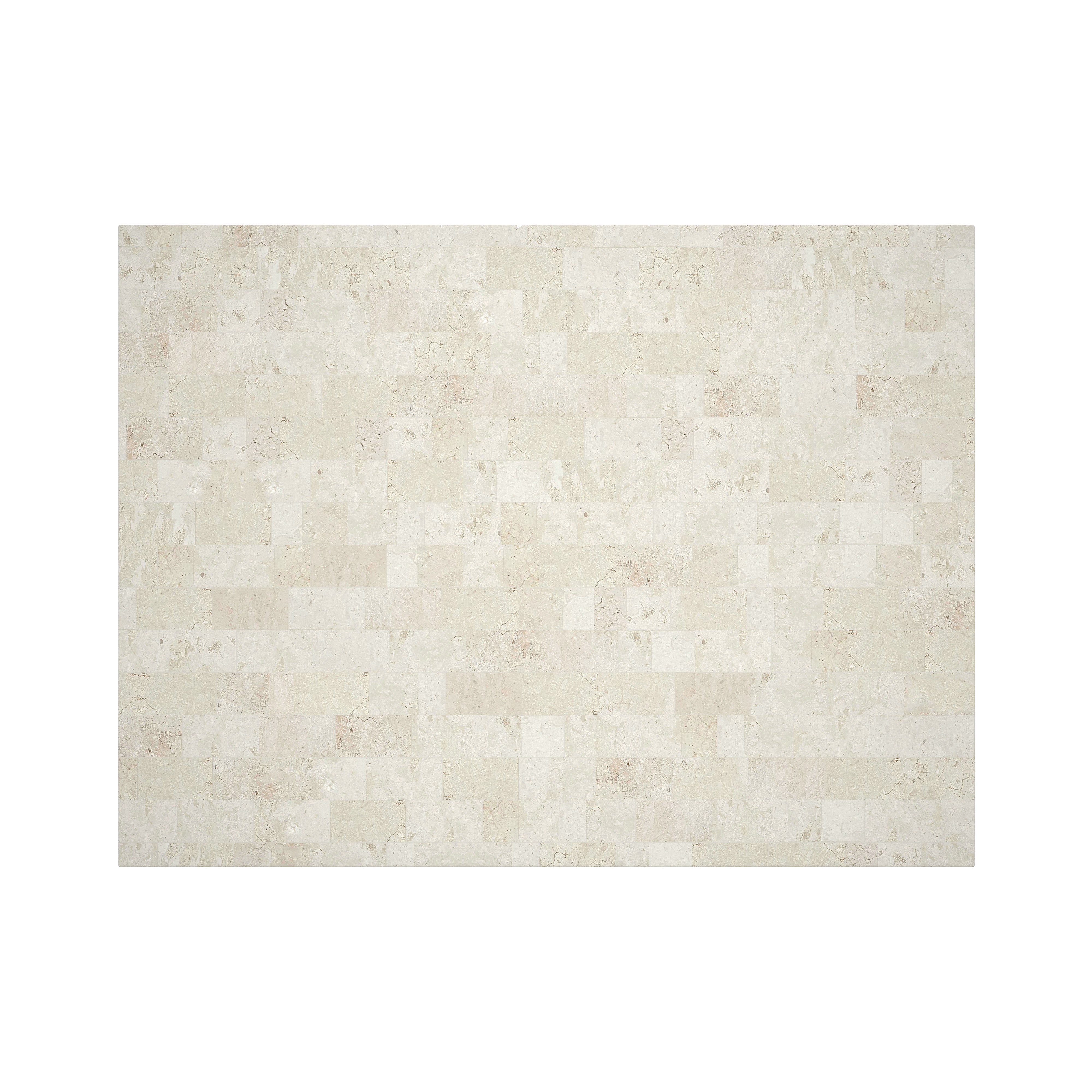 MALA COFFEE TABLE - NATURAL WHITE STONE ~ EN GOLD