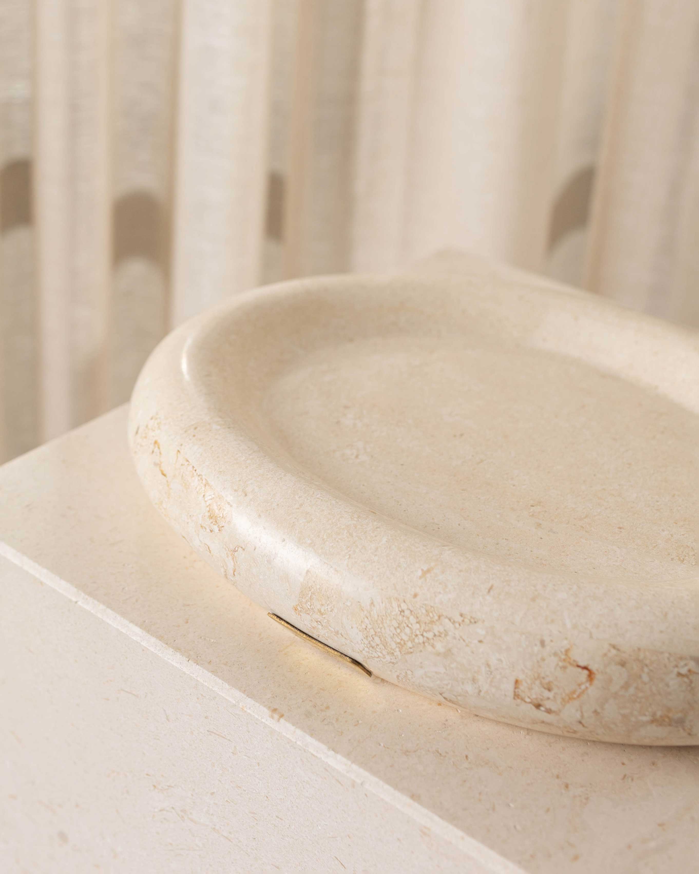LILO CATCH-ALL, NATURAL WHITE LARGE ~ EN GOLD
