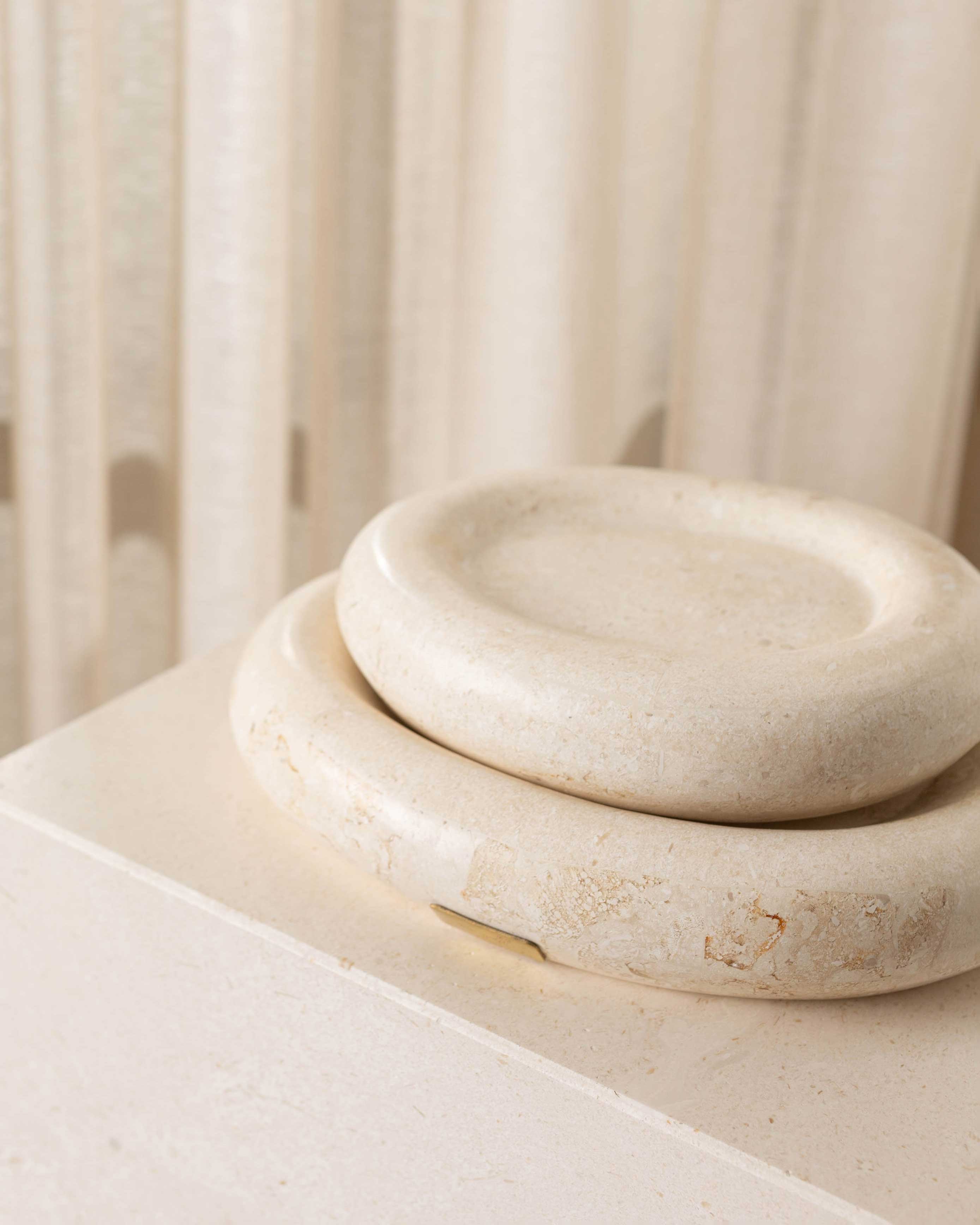LILO CATCH-ALL, NATURAL WHITE LARGE ~ EN GOLD