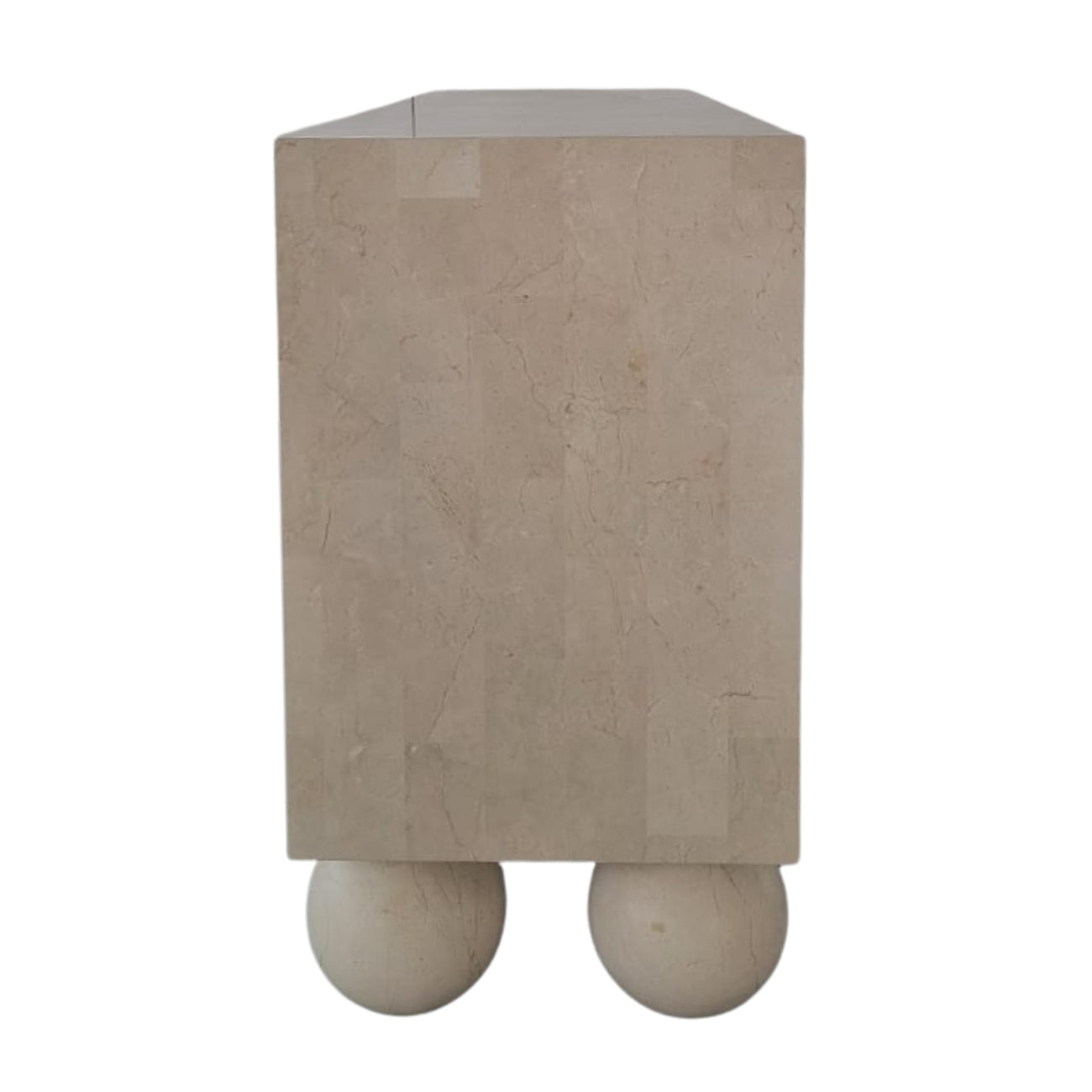 MIRO CHEST OF DRAWERS | SPANISH BEIGE MARBLE ⁓ EN GOLD