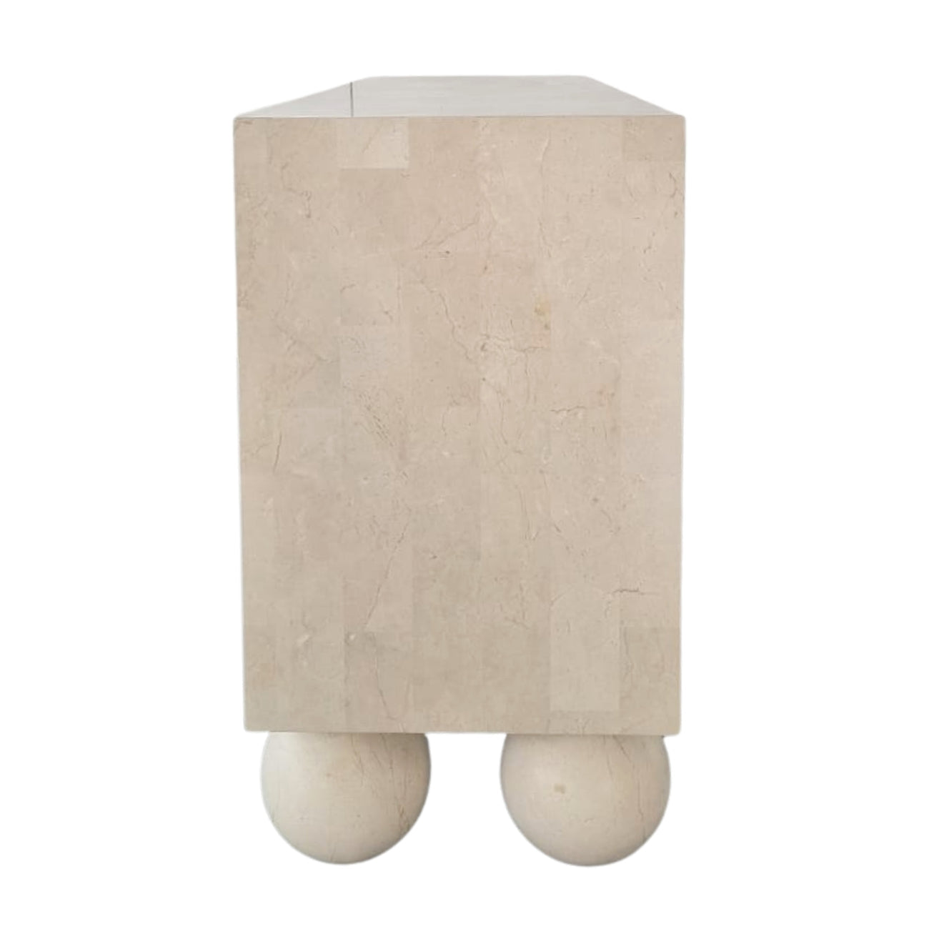 MIRO CHEST OF DRAWERS | SPANISH BEIGE MARBLE ⁓ EN GOLD