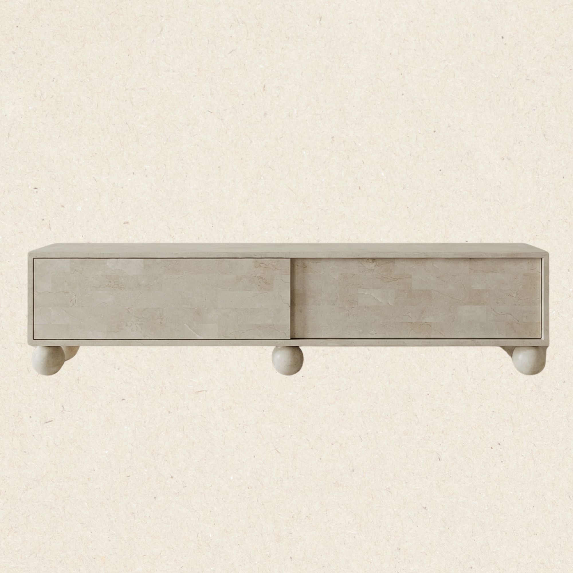 MIRO ENTERTAINMENT UNIT | SPANISH BEIGE MARBLE ~ EN GOLD