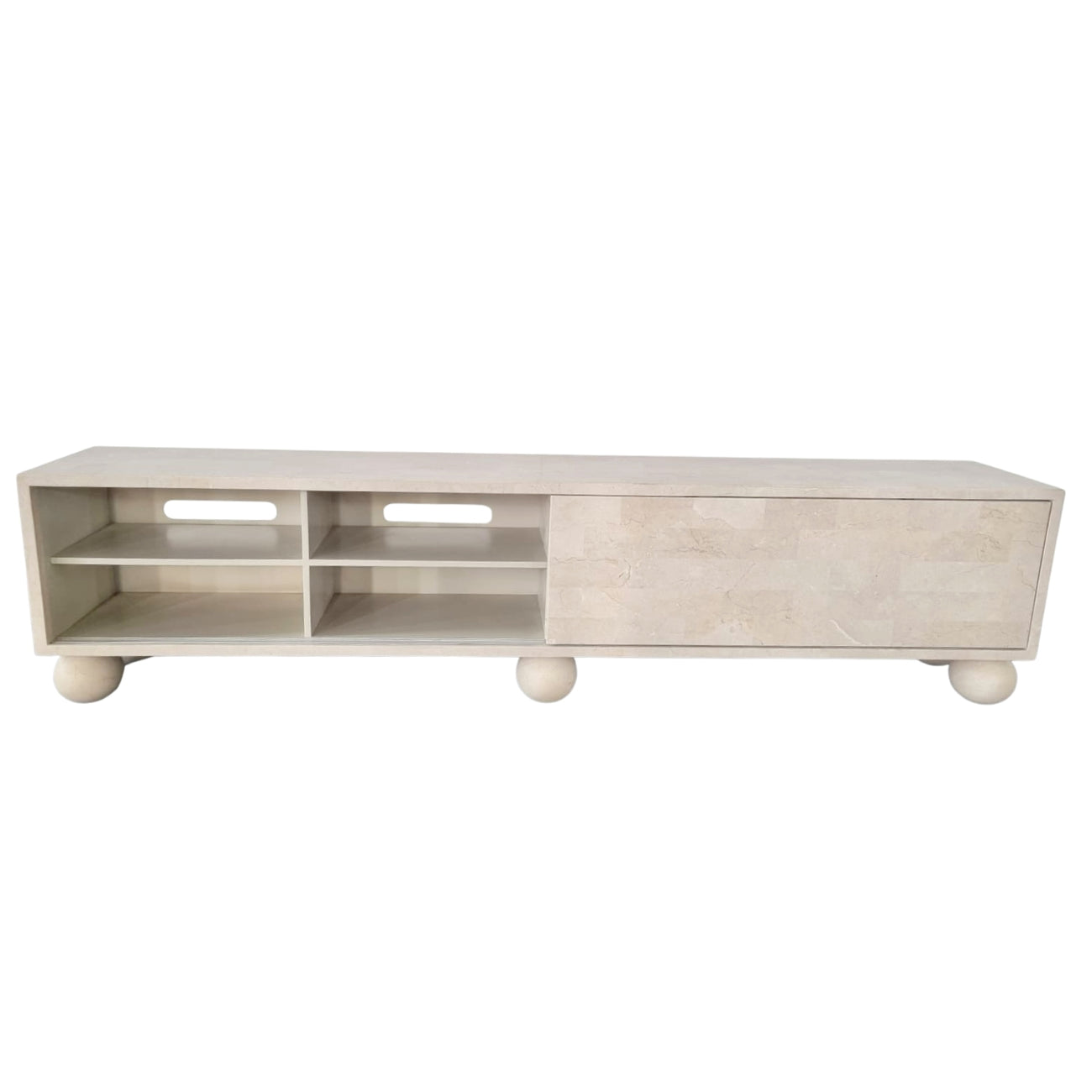 MIRO ENTERTAINMENT UNIT | SPANISH BEIGE MARBLE ~ EN GOLD