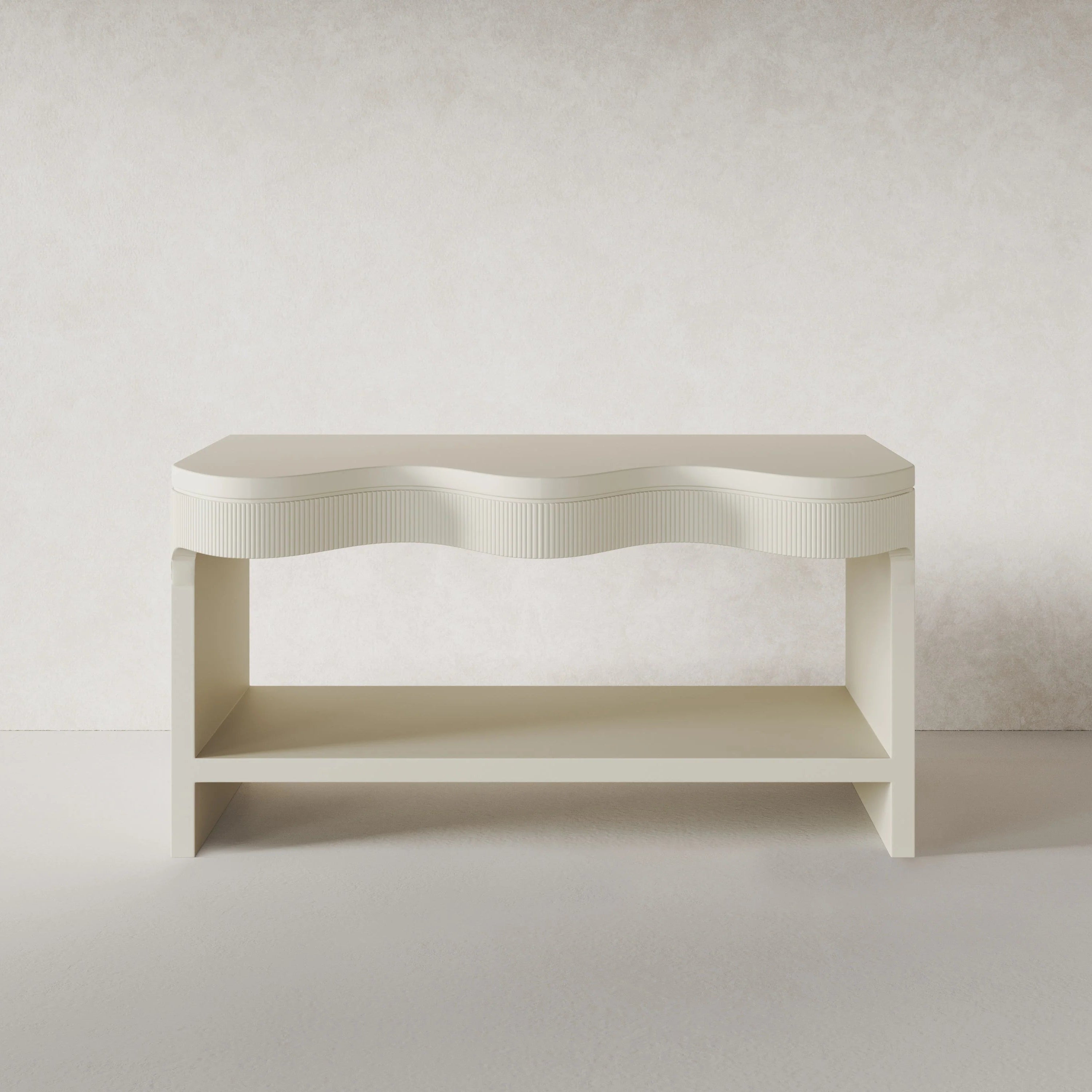 ONDA CONSOLE TABLE, CREAM ⁓ EN GOLD