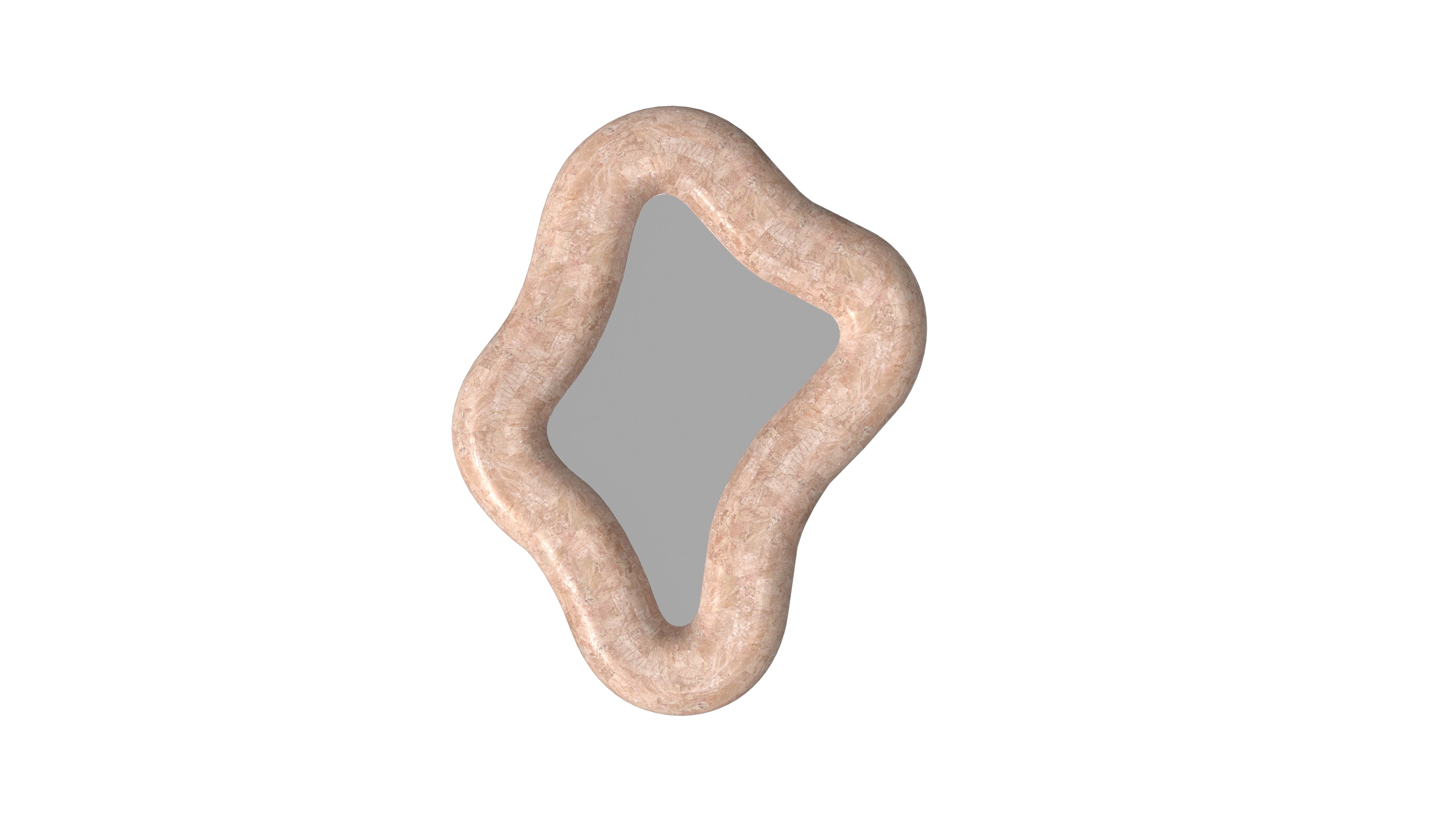 PARADIS MIRROR IN ROSE STONE ⁓ EN GOLD
