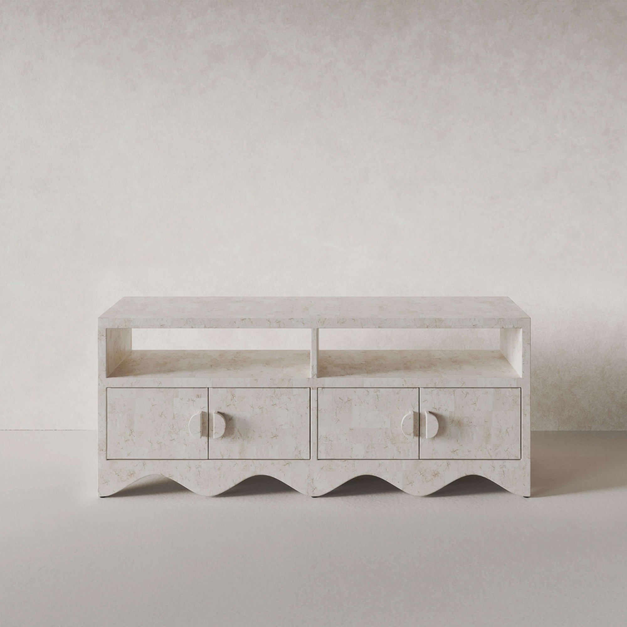 SABLE ENTERTAINMENT UNIT | NATURAL WHITE STONE ~ EN GOLD