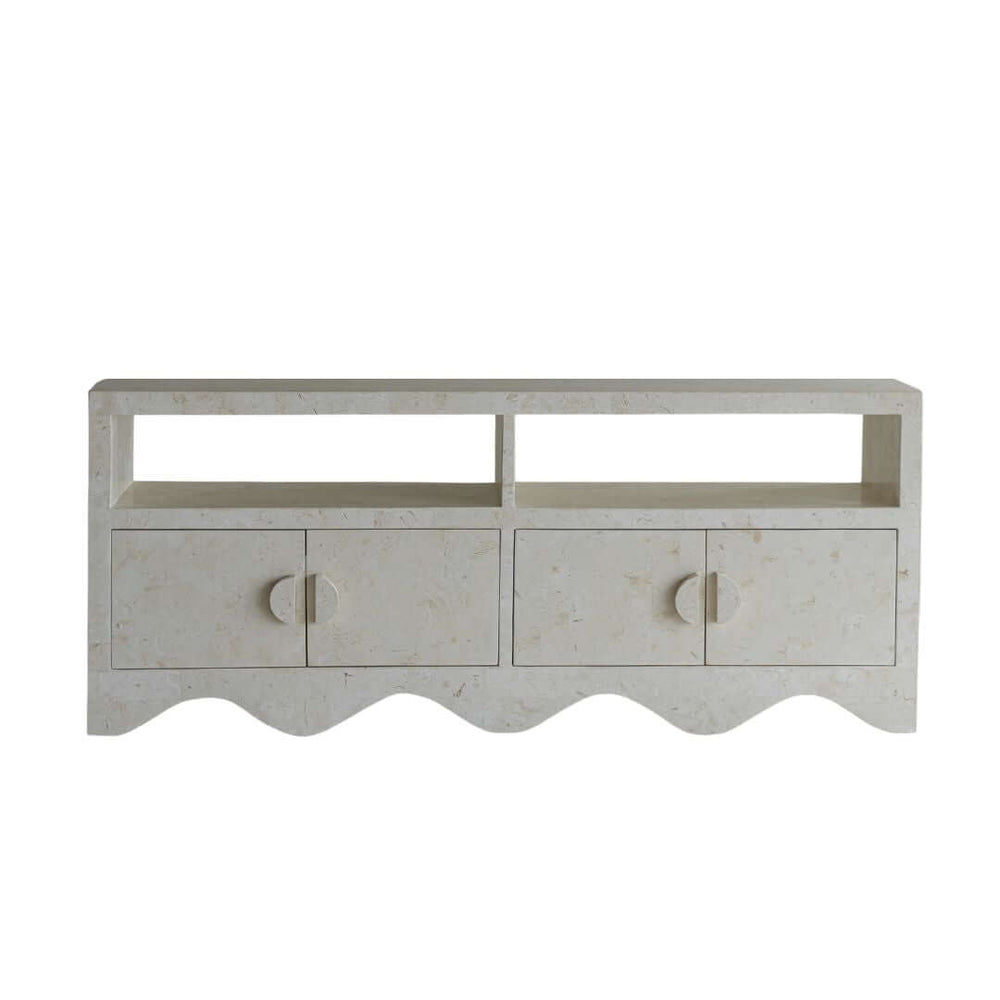 SABLE ENTERTAINMENT UNIT | NATURAL WHITE STONE ~ EN GOLD