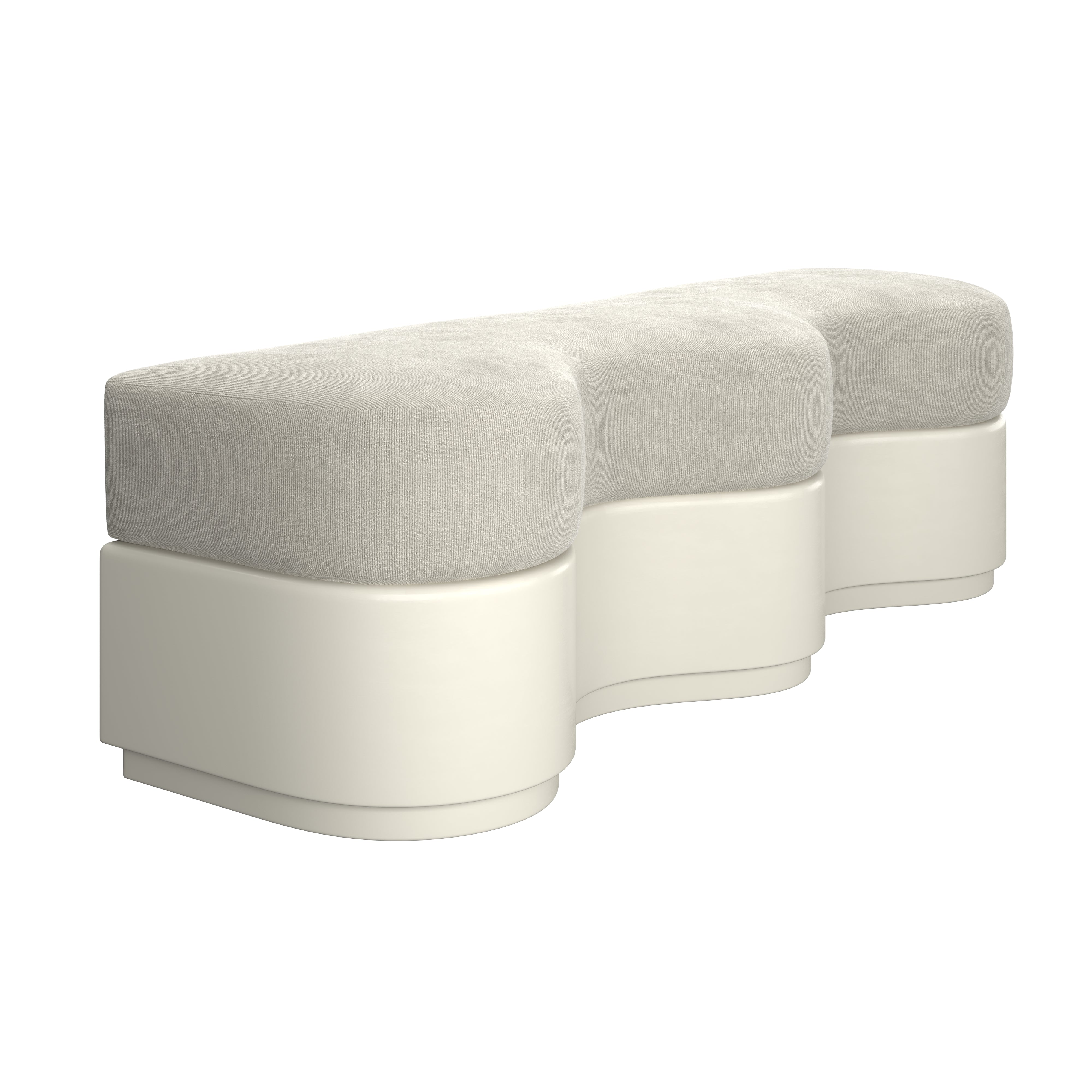 TRIANA BENCH, CREAM ⁓ EN GOLD