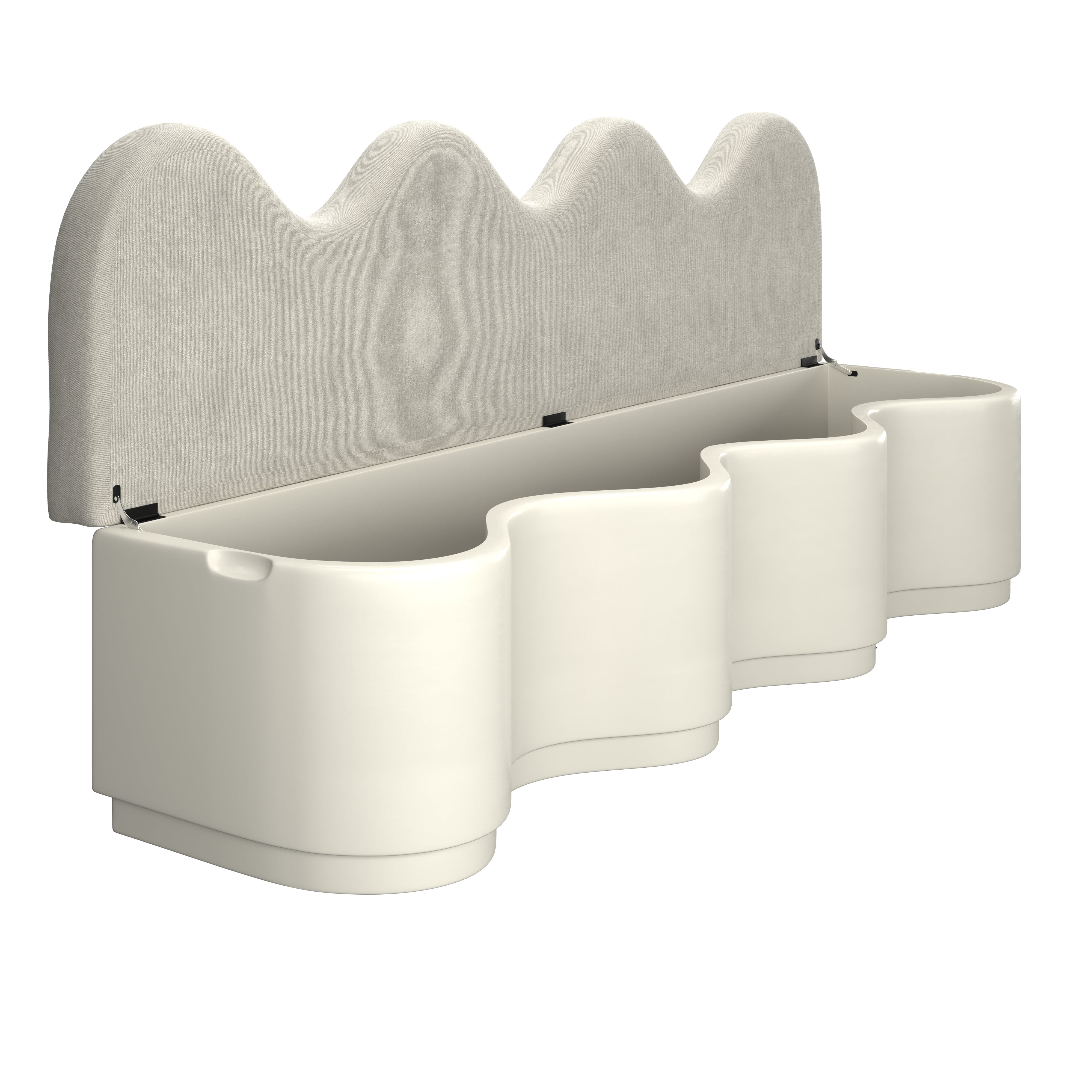 TRIANA BENCH KING, CREAM ~ EN GOLD