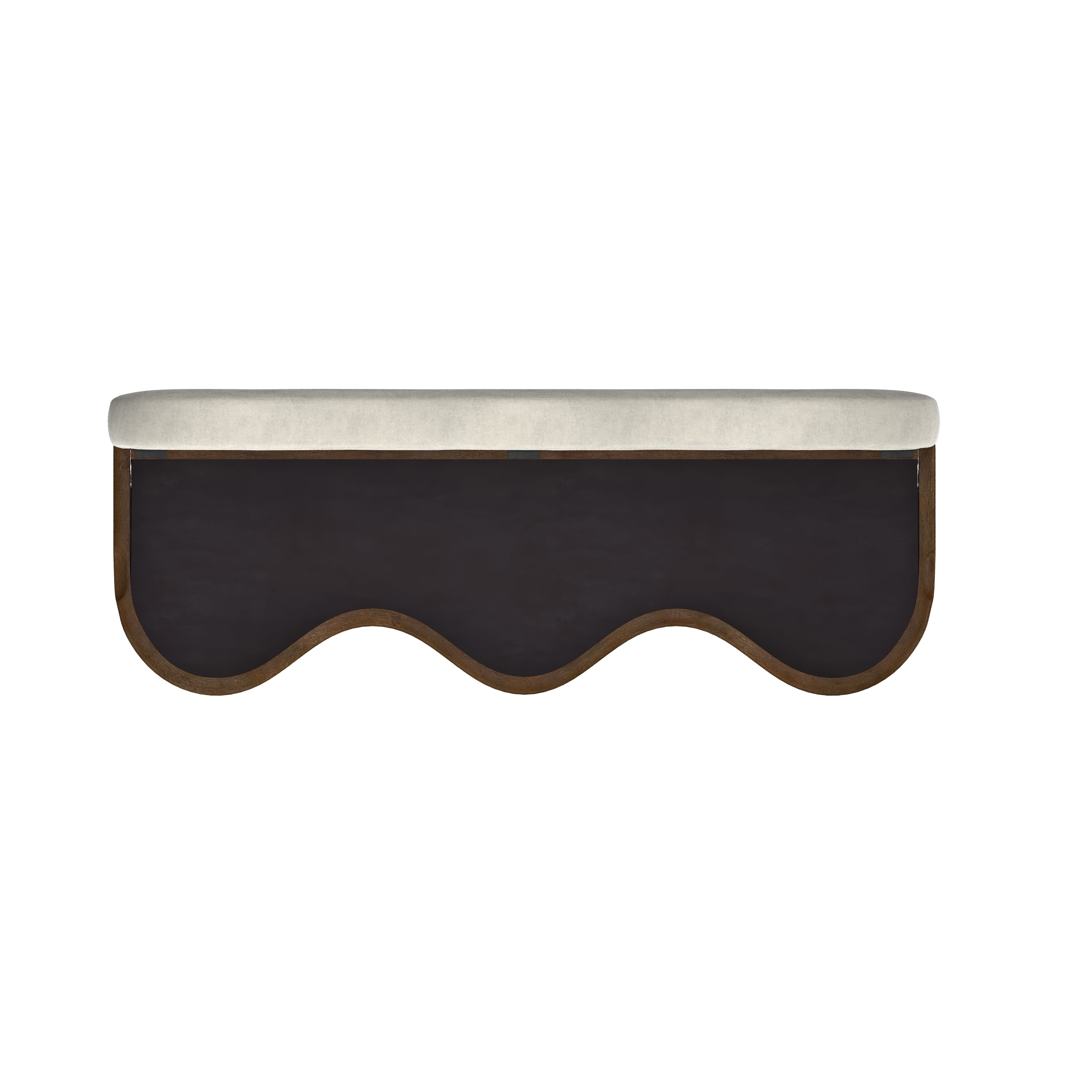 TRIANA BENCH, ESPRESSO ⁓ EN GOLD