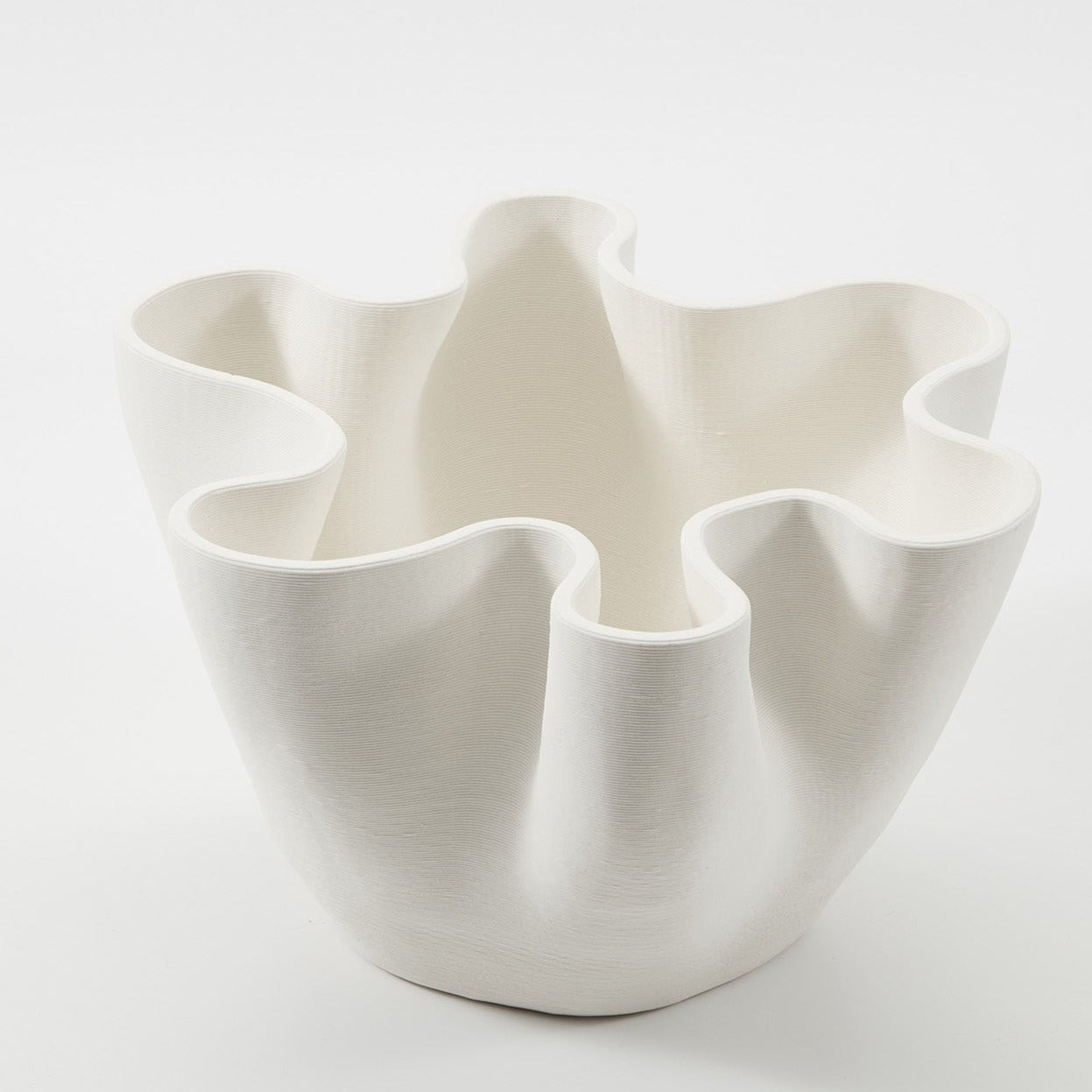 BOHEME BOWL VASE IVORY - SMALL