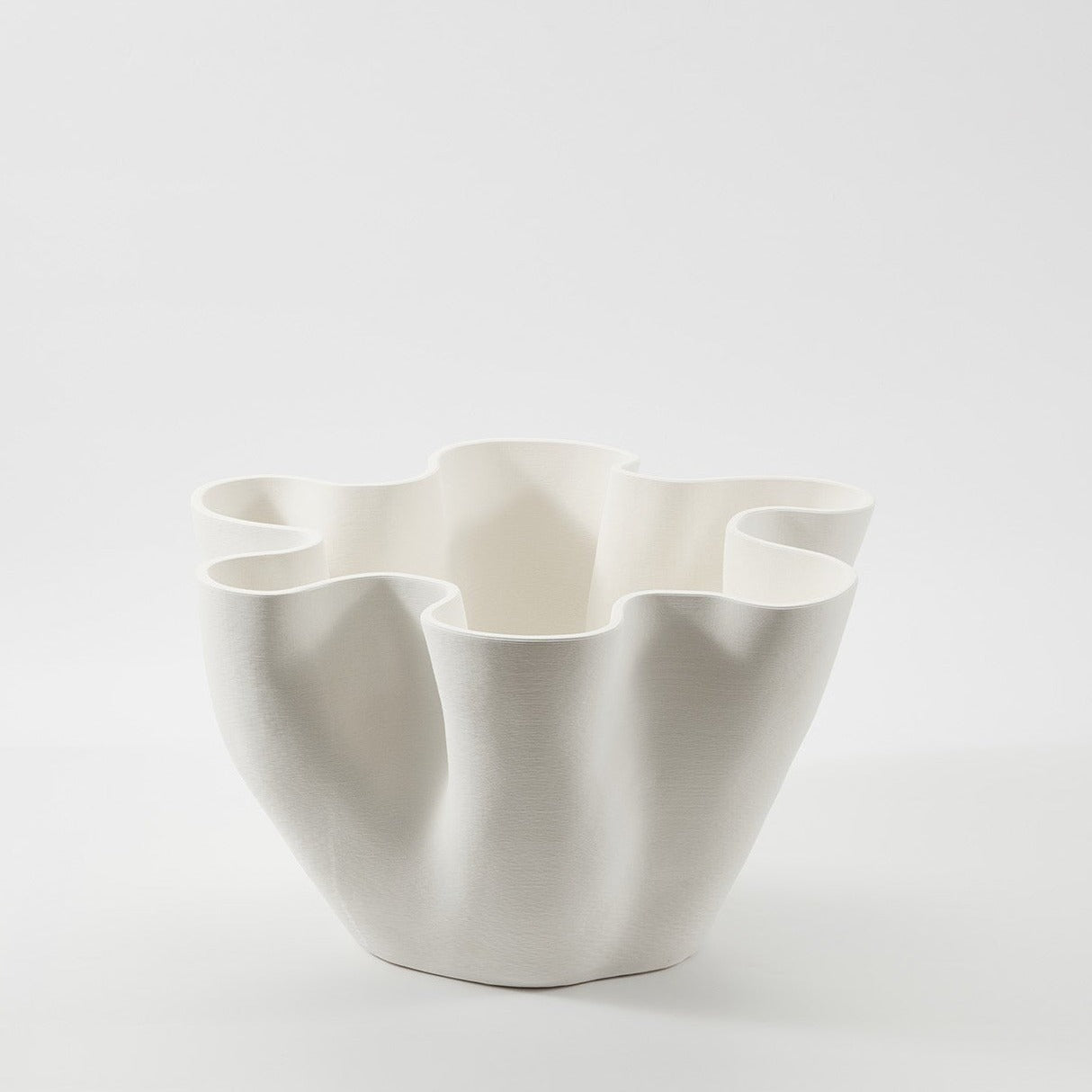BOHEME BOWL VASE IVORY - SMALL