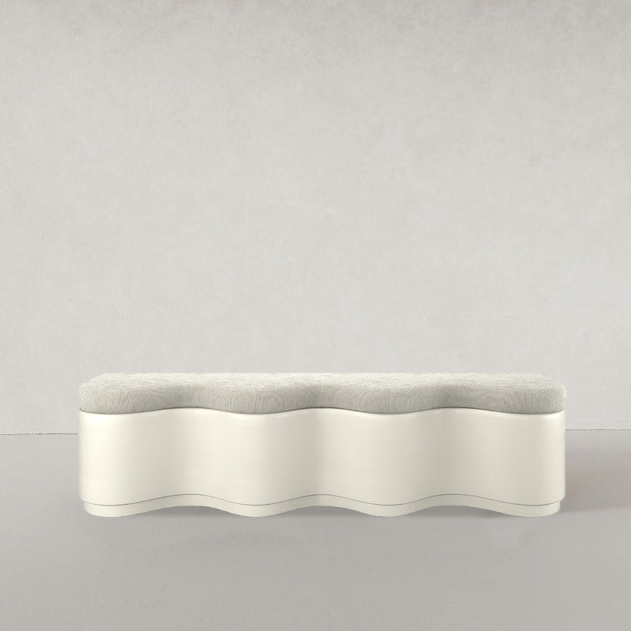 TRIANA BENCH KING, CREAM ~ EN GOLD