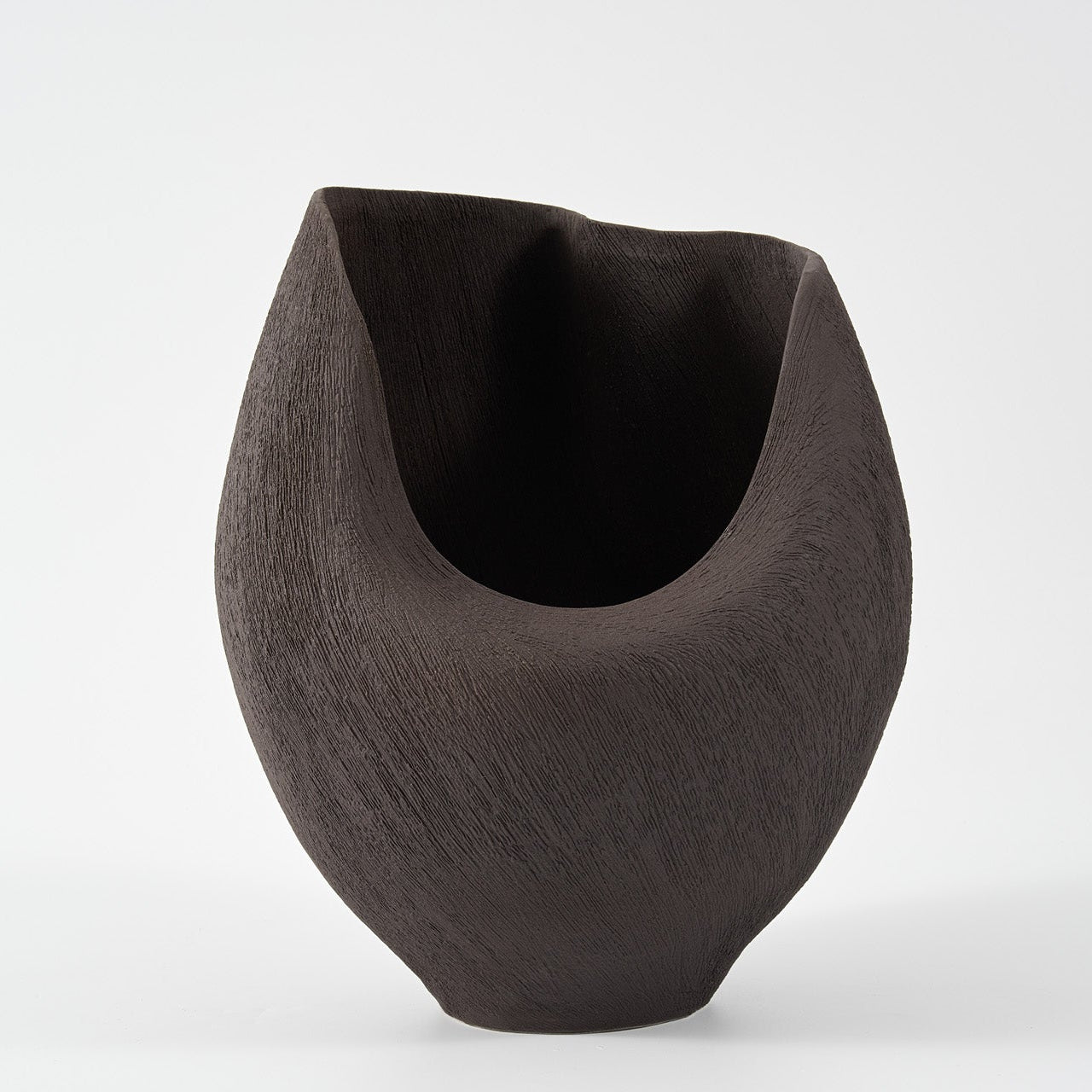 NEBULA DEEP VASE CHOCOLATE BRUSH