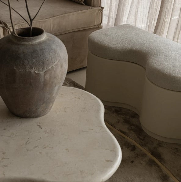 TRIANA BENCH, CREAM ⁓ EN GOLD