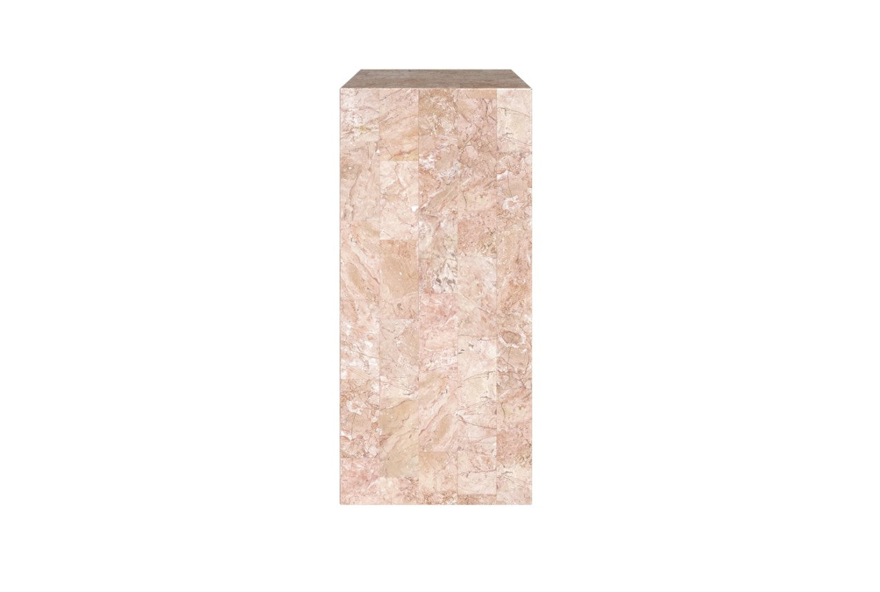 ROSE STONE PLINTH ⁓ EN GOLD