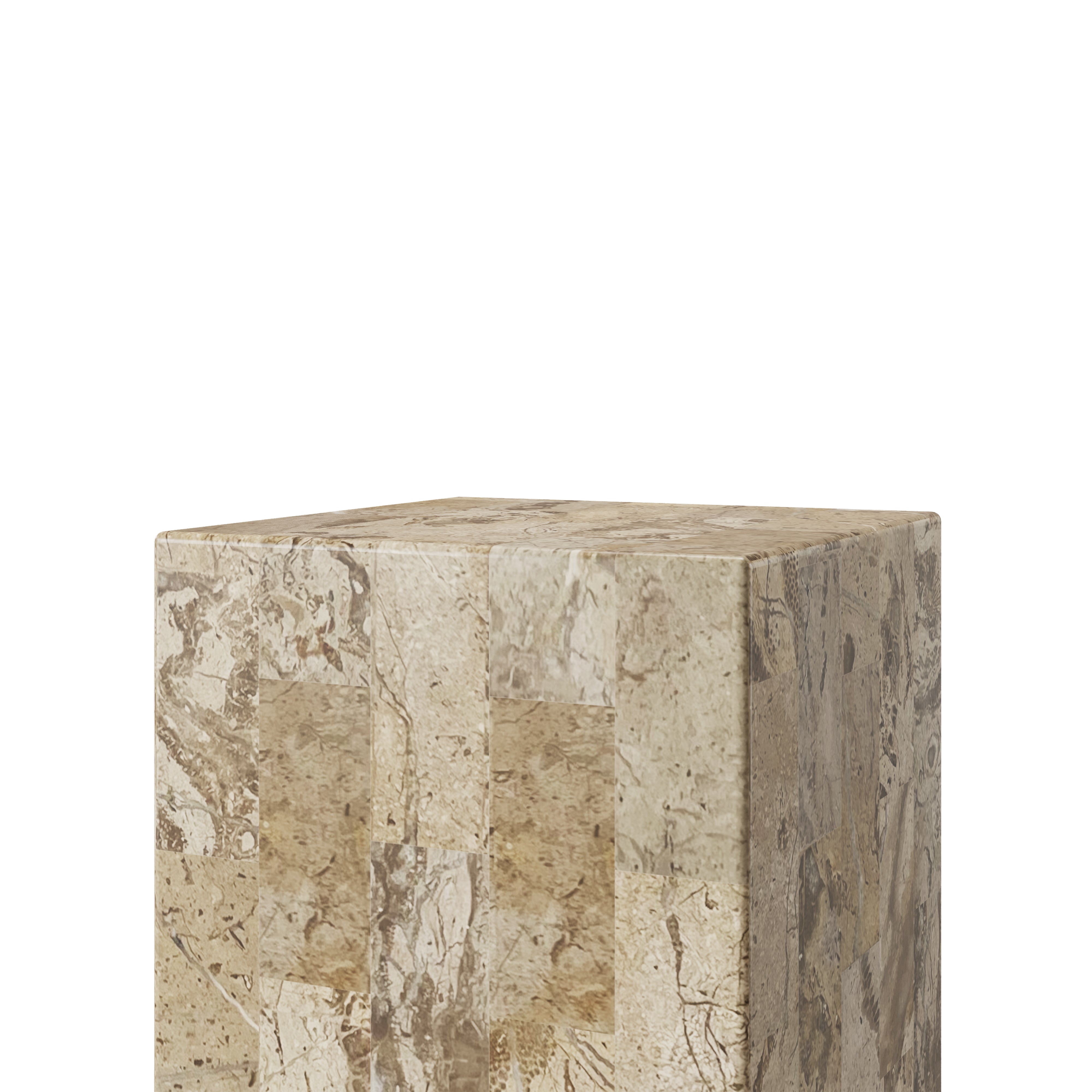 CREAM STONE PLINTHS ⁓ EN GOLD