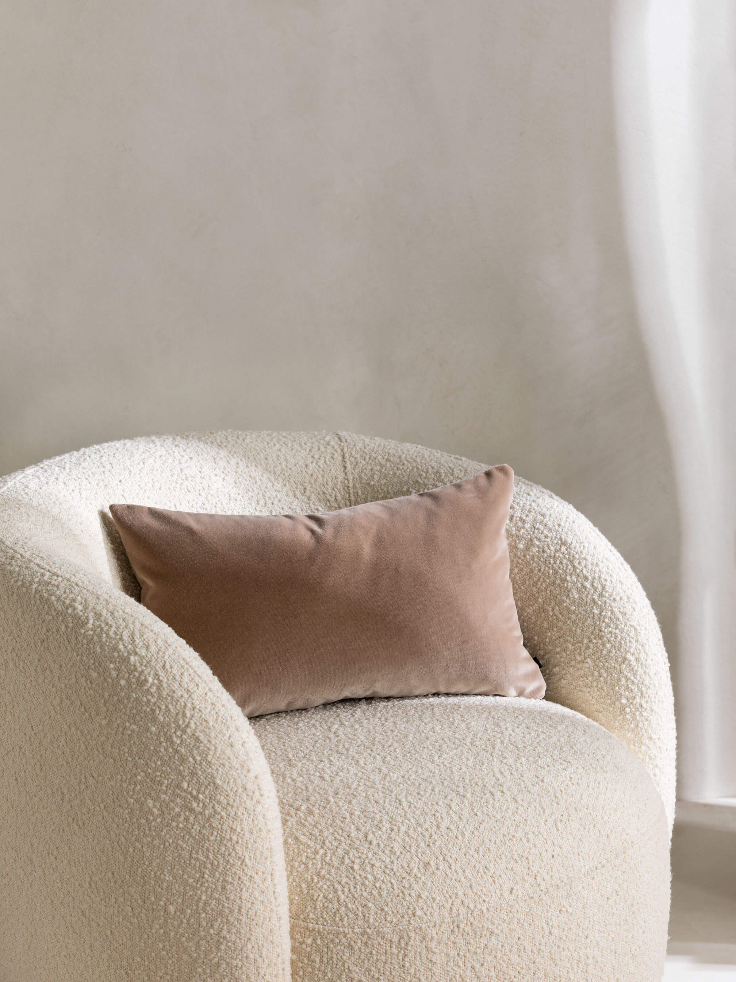 ETRO MINI VELVET CUSHION IN CACAO ~ L&M HOME