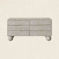 MIRO CHEST OF DRAWERS | SPANISH BEIGE MARBLE ⁓ EN GOLD