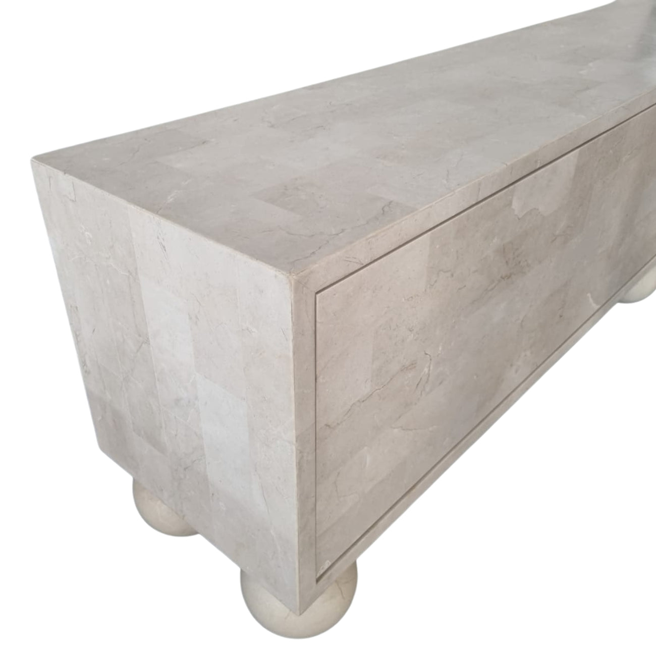 MIRO ENTERTAINMENT UNIT | SPANISH BEIGE MARBLE ~ EN GOLD