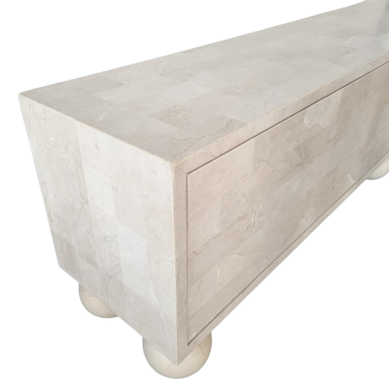 MIRO ENTERTAINMENT UNIT | SPANISH BEIGE MARBLE ~ EN GOLD