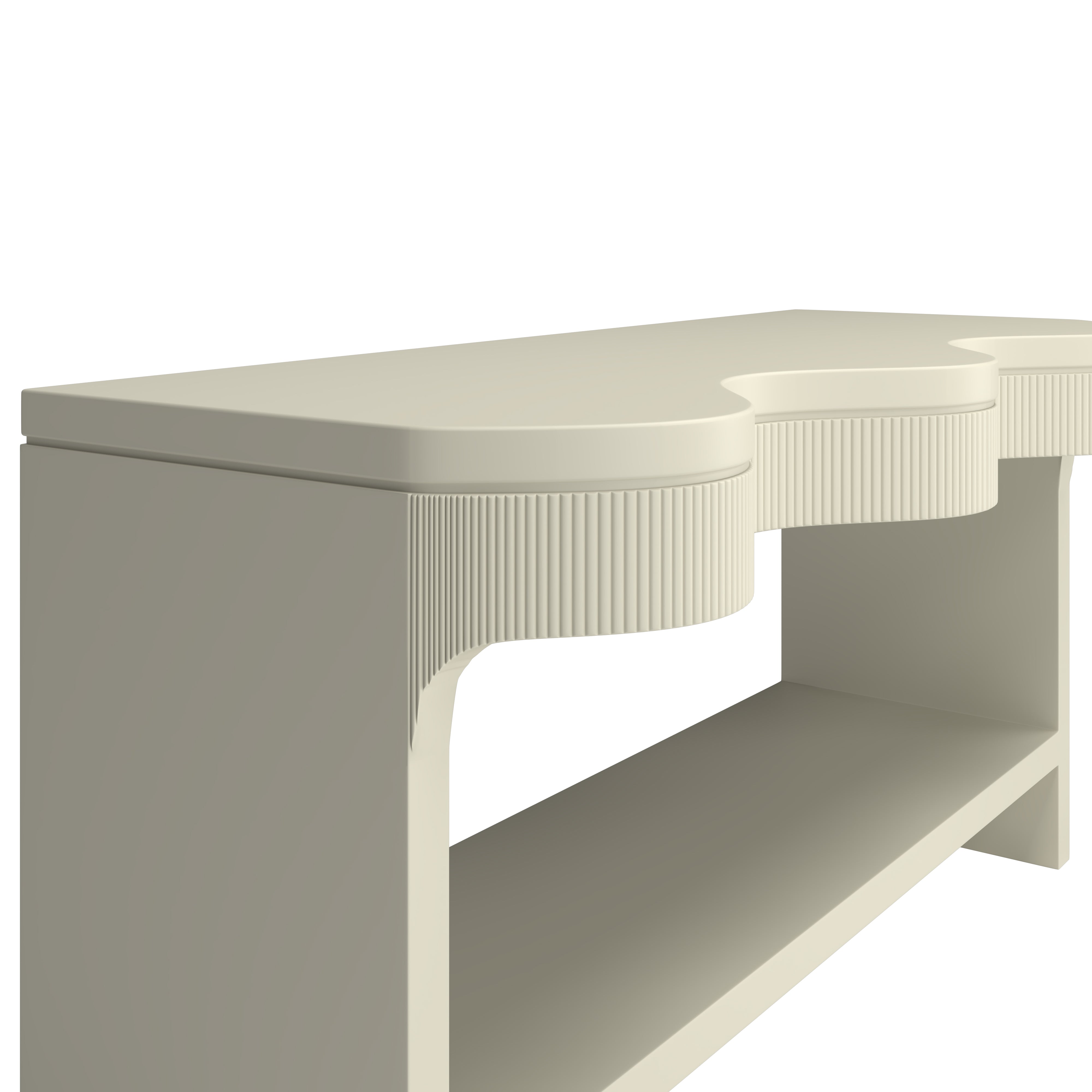 ONDA CONSOLE TABLE, CREAM ⁓ EN GOLD