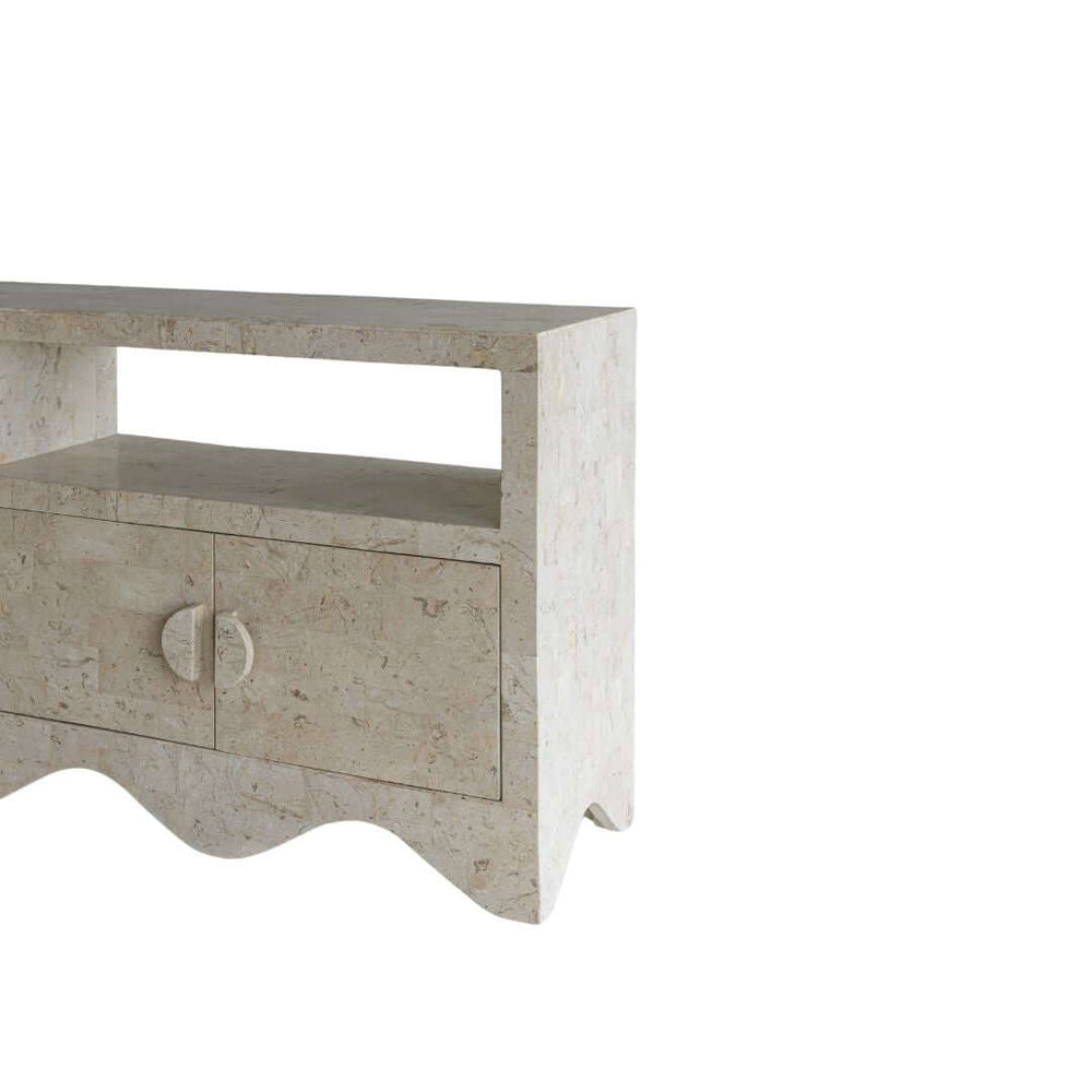 SABLE ENTERTAINMENT UNIT | NATURAL WHITE STONE ~ EN GOLD