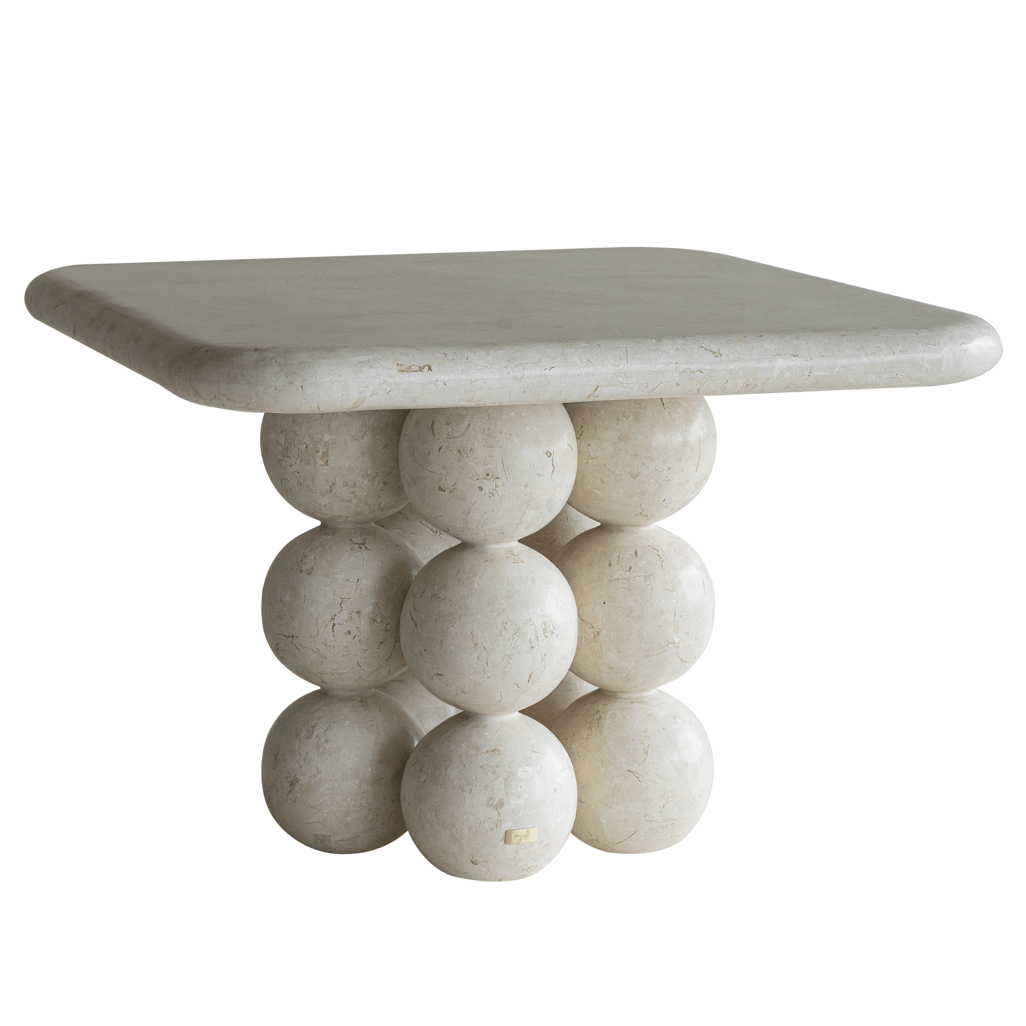 PERLAS SQUARE DINING TABLE ~ EN GOLD