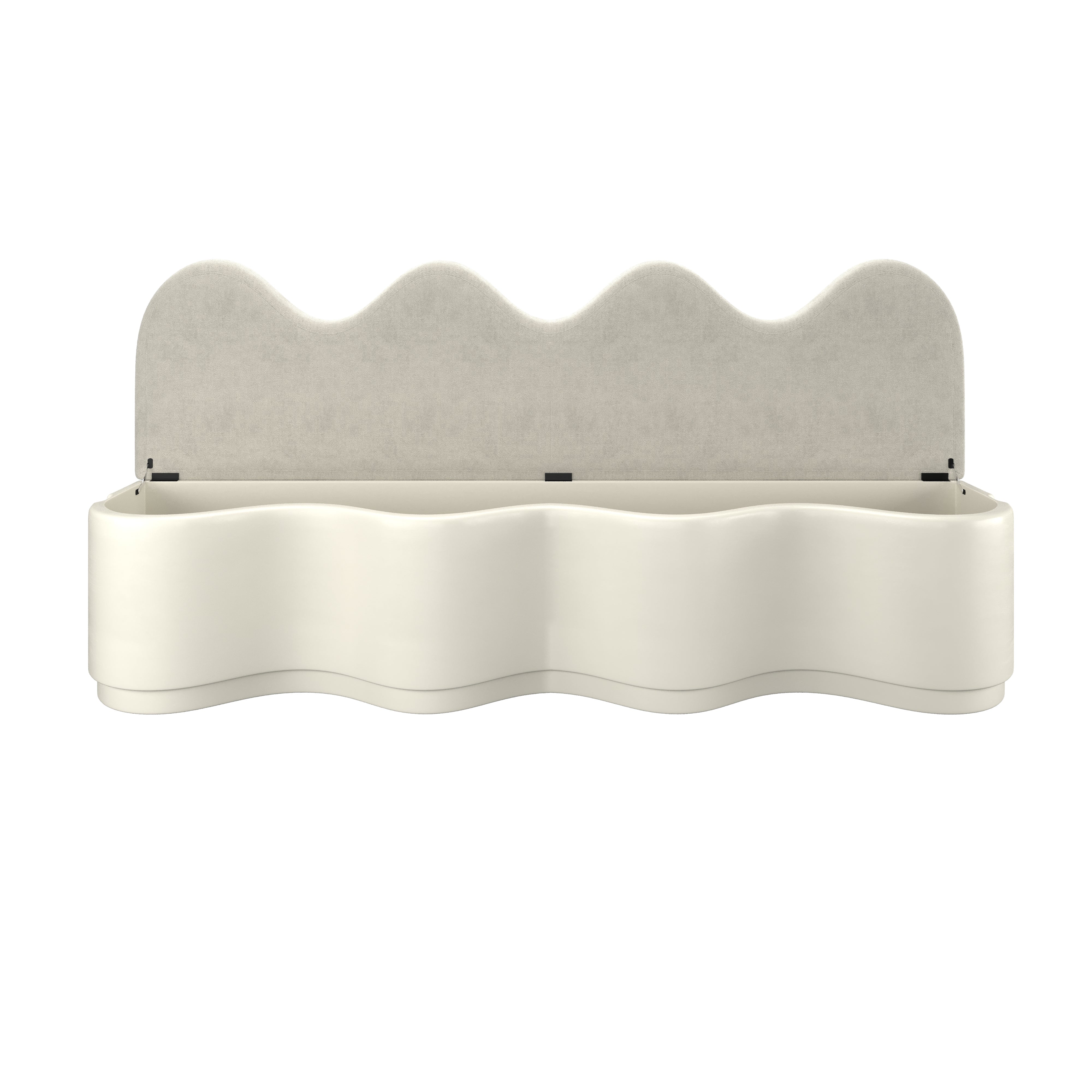 TRIANA BENCH KING, CREAM ~ EN GOLD