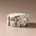 MULTI TRAVERTINE ODITE COASTERS (SET OF 4)
