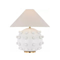 LINDEN MEDIUM ORB TABLE LAMP, WHITE ⁓ KELLY WEARSTLER