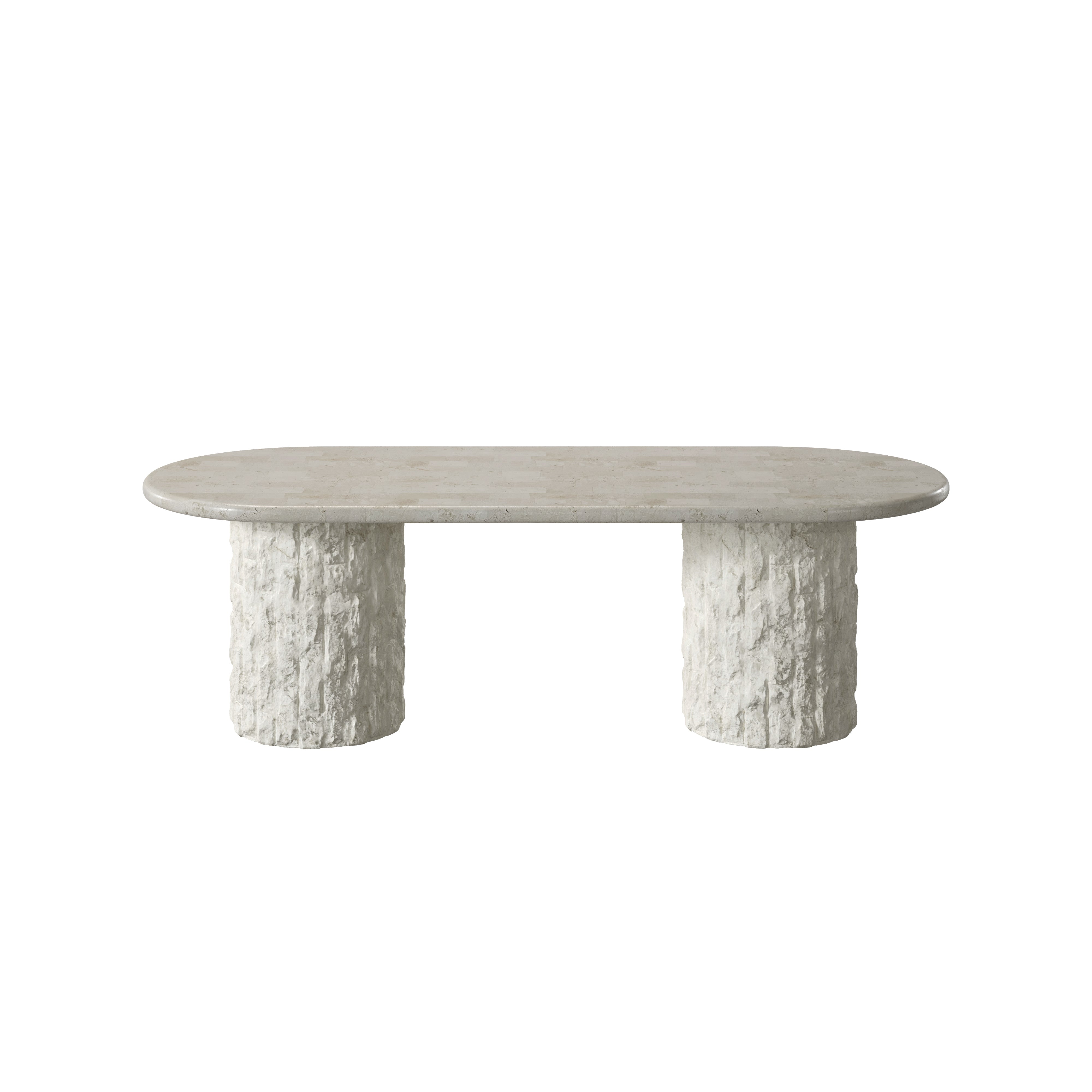 ISLA OVAL DINING TABLE ~ EN GOLD