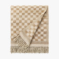 MATTEO CHALK WOOL & SILK THROW ~ L&M HOME