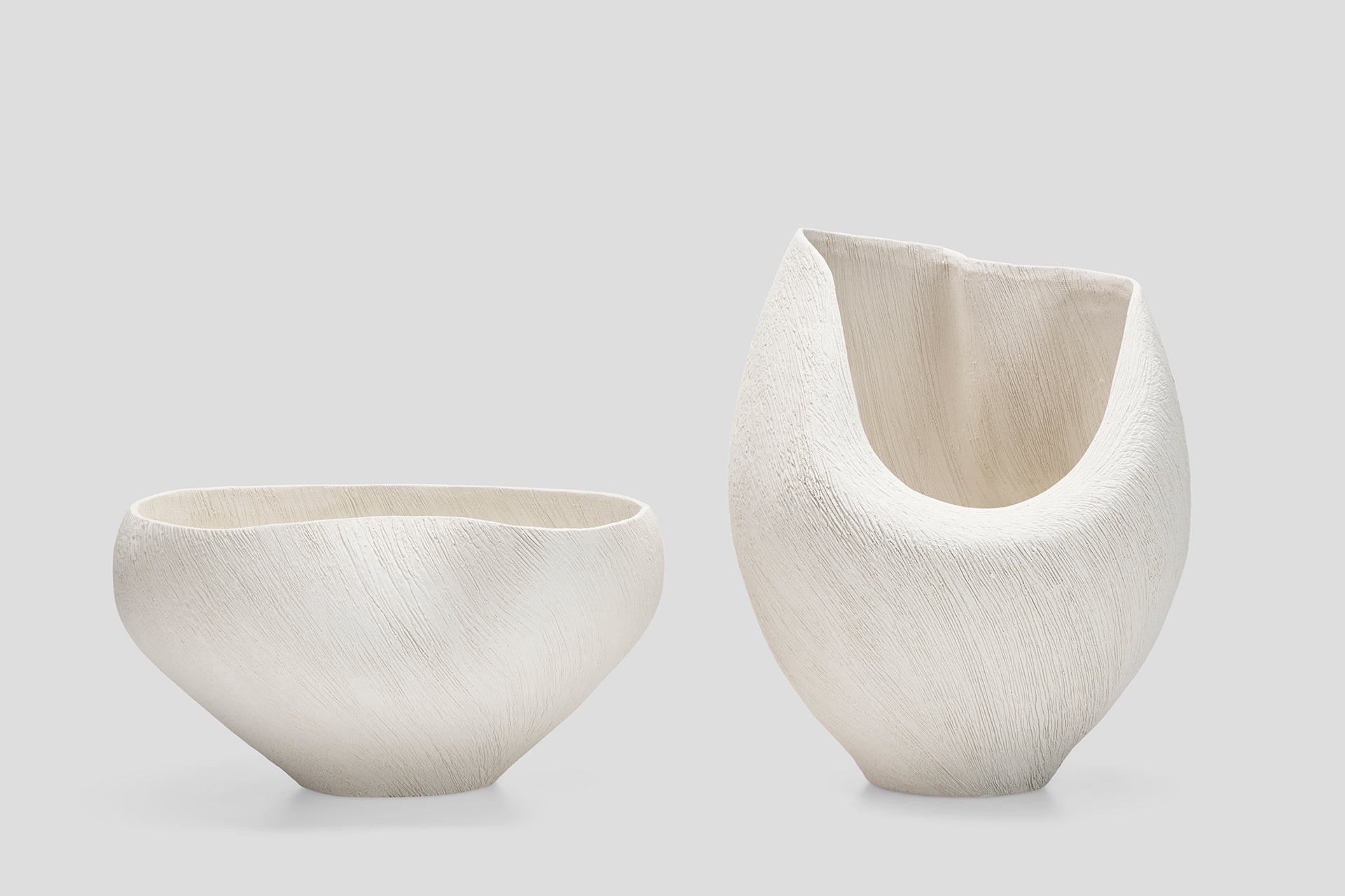 NEBULA DEEP VASE IVORY
