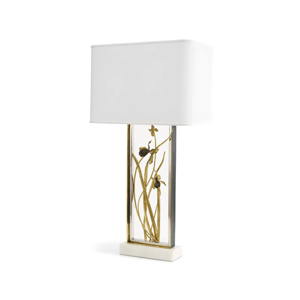 MICHAEL ARAM Black Iris Table Lamp